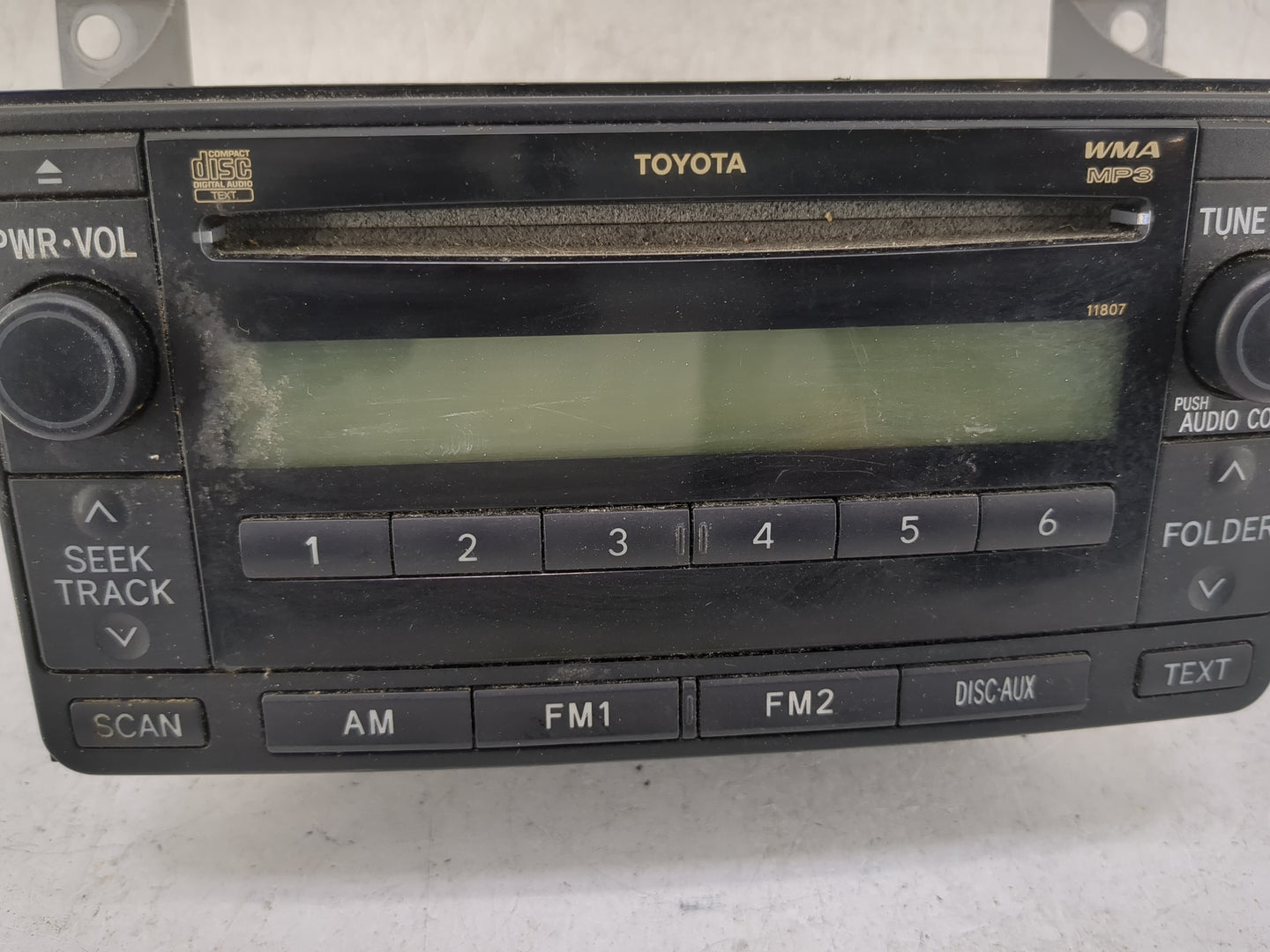 2006-2008 Toyota Yaris Radio AM FM Cd Player Receiver Replacement Fits Fits 2006 2007 2008 OEM Used Auto Parts - Oemusedauto