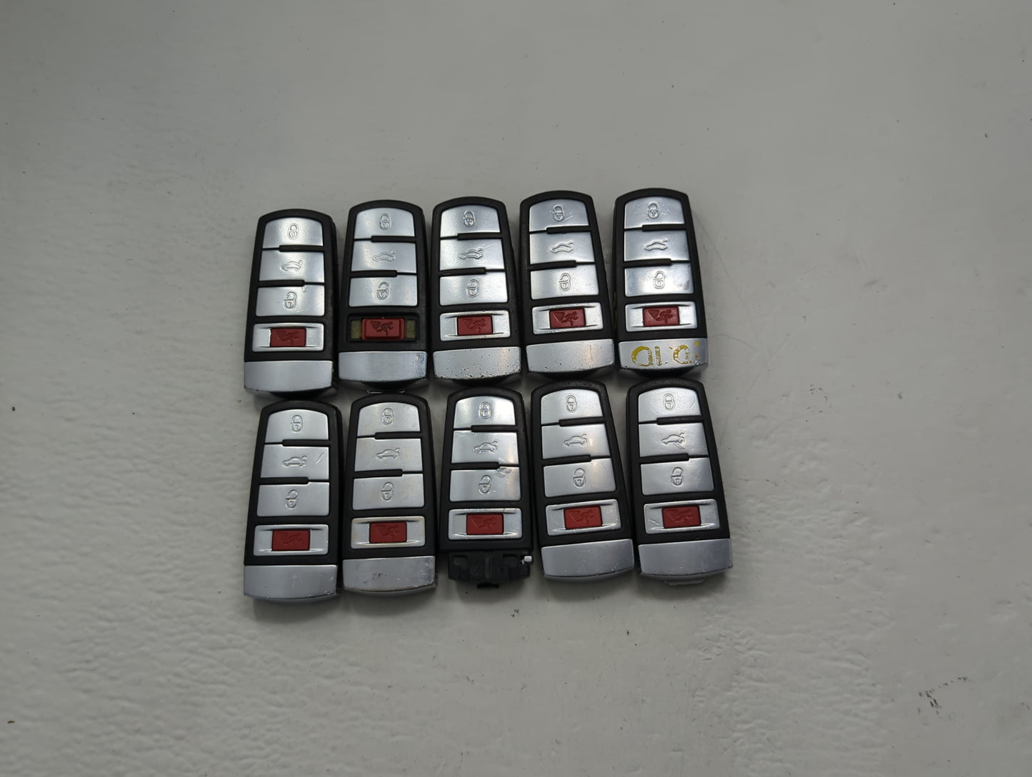 Lot of 10 Volkswagen Keyless Entry Remote Fob NBG009066T MIXED PART - Oemusedautoparts1.com