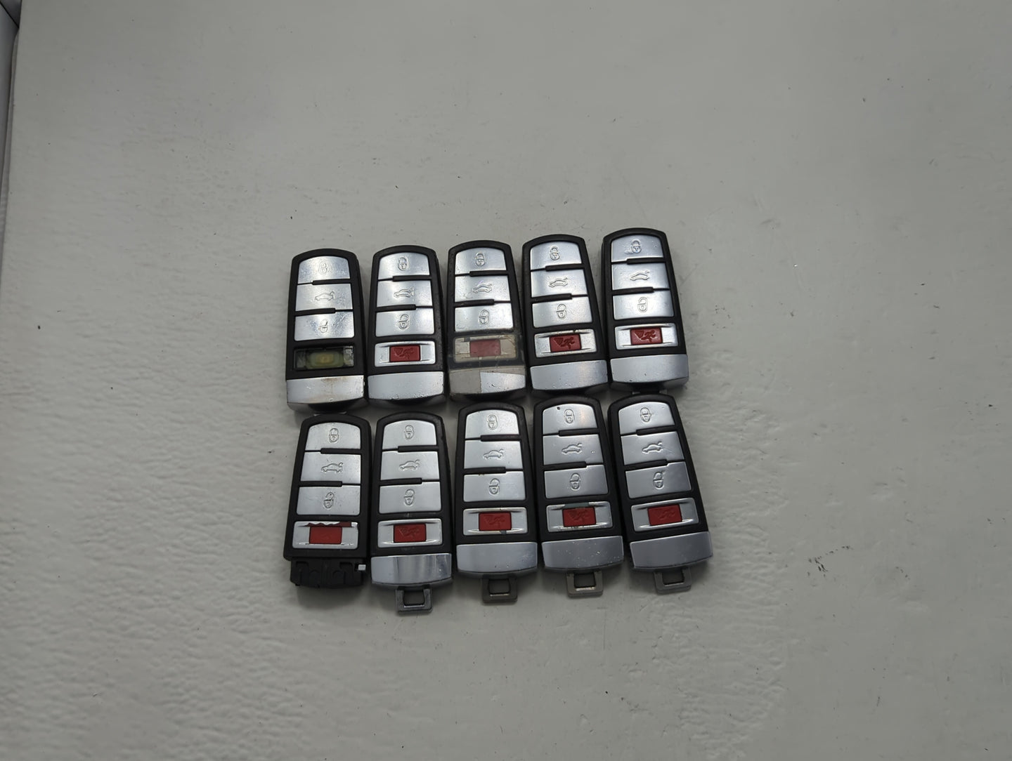 Lot of 10 Volkswagen Keyless Entry Remote Fob NBG009066T MIXED PART - Oemusedautoparts1.com