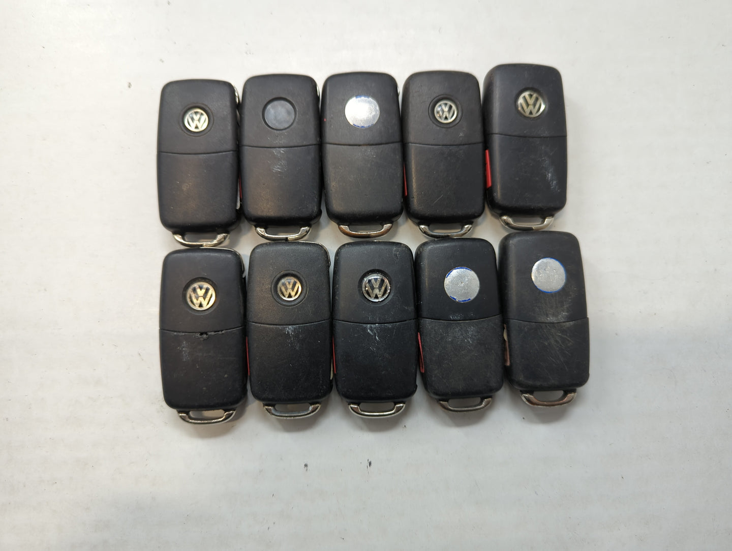 Lot of 10 Volkswagen Keyless Entry Remote Fob MIXED FCC IDS MIXED PART - Oemusedautoparts1.com