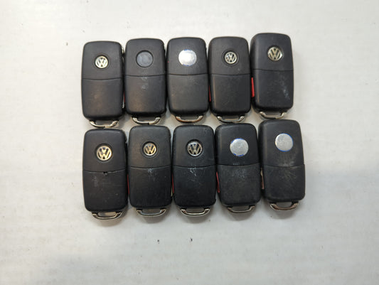 Lot of 10 Volkswagen Keyless Entry Remote Fob MIXED FCC IDS MIXED PART