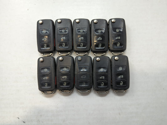Lot of 10 Volkswagen Keyless Entry Remote Fob MIXED FCC IDS MIXED PART - Oemusedautoparts1.com