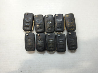 compare product Lot of 10 Volkswagen Keyless Entry Remote Fob MIXED FCC IDS MIXED PART