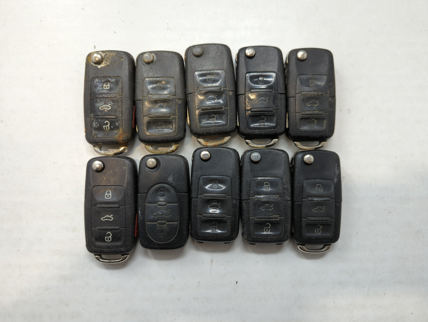 Lot of 10 Volkswagen Keyless Entry Remote Fob NBG8137T | NBG735868T - Oemusedautoparts1.com