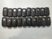 Lot of 20 Volkswagen Keyless Entry Remote Fob NBG8137T | NBG735868T - Oemusedautoparts1.com