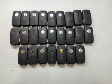 Lot of 25 Volkswagen Keyless Entry Remote Fob MIXED FCC IDS MIXED PART