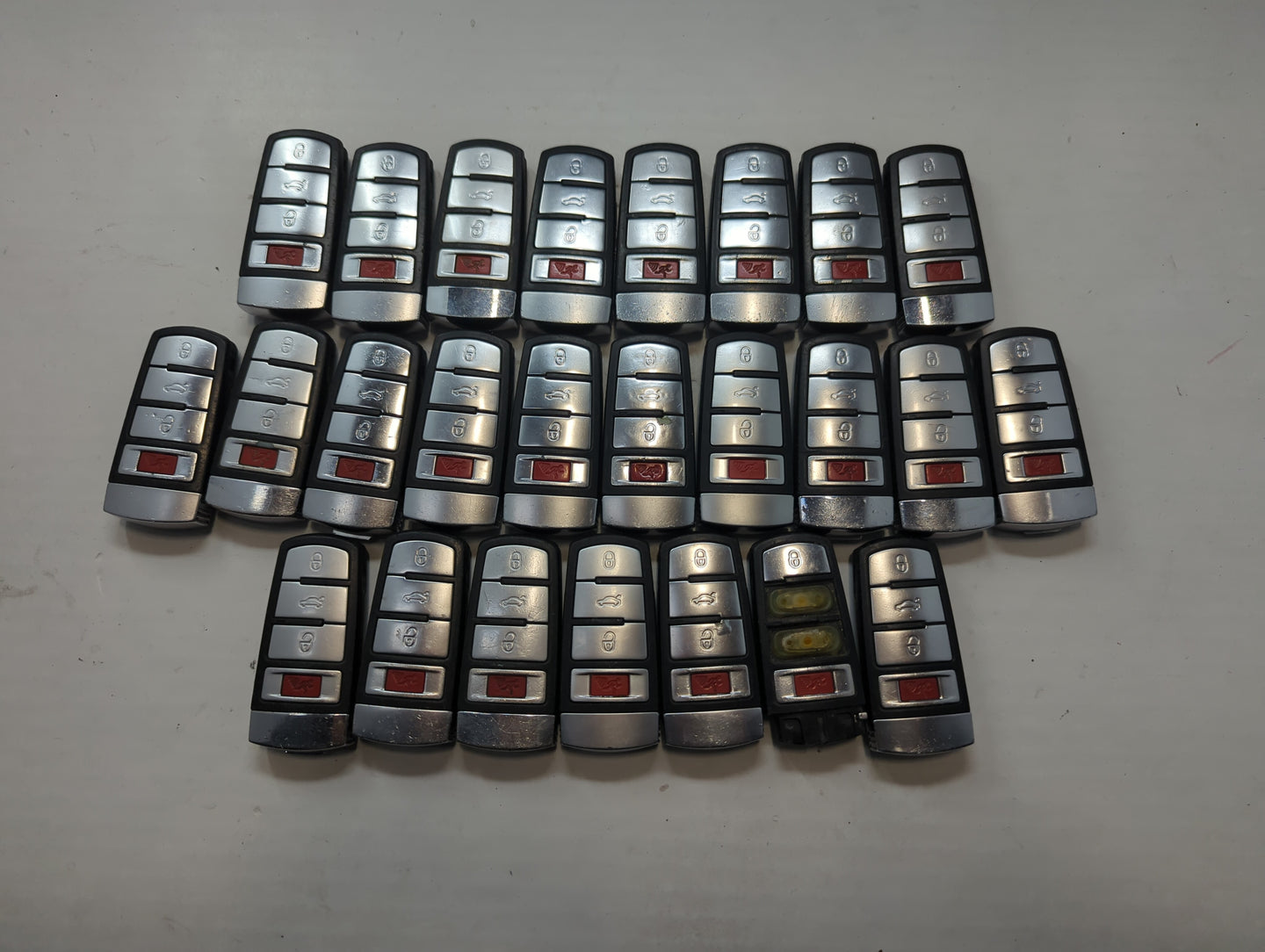 Lot of 25 Volkswagen Keyless Entry Remote Fob MIXED FCC IDS MIXED PART - Oemusedautoparts1.com