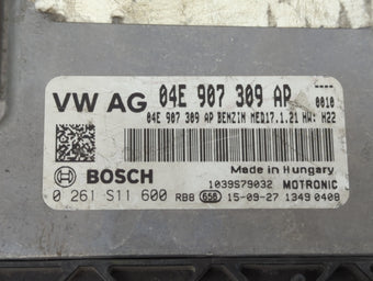 compare product 2016-2017 Volkswagen Jetta PCM Engine Control Computer ECU ECM PCU OEM P/N:04E 907 309 AP 04E 907 309 B Fits Fits 2016 2017 OEM Used Auto Parts
