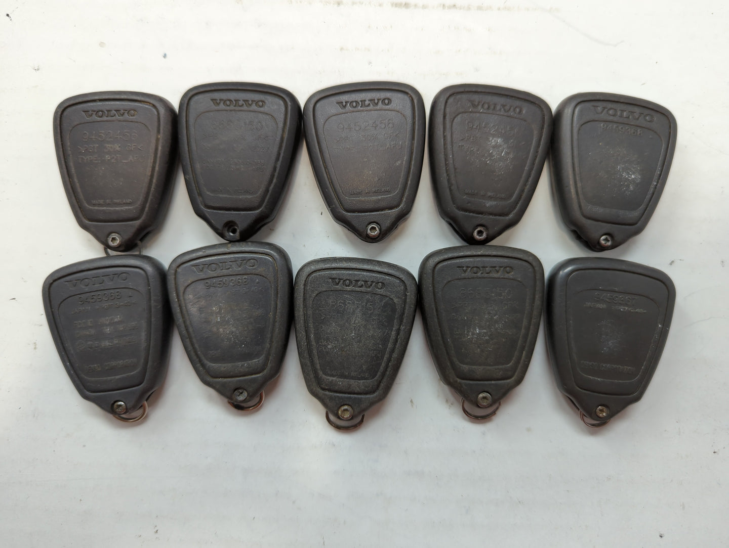 Lot of 10 Volvo Keyless Entry Remote Fob HYQ12AAA MIXED PART NUMBERS - Oemusedautoparts1.com