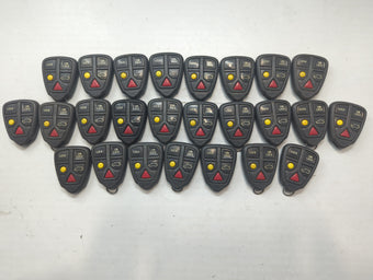 compare product Lot of 25 Volvo Keyless Entry Remote Fob LQNP2T-APU MIXED PART NUMBERS