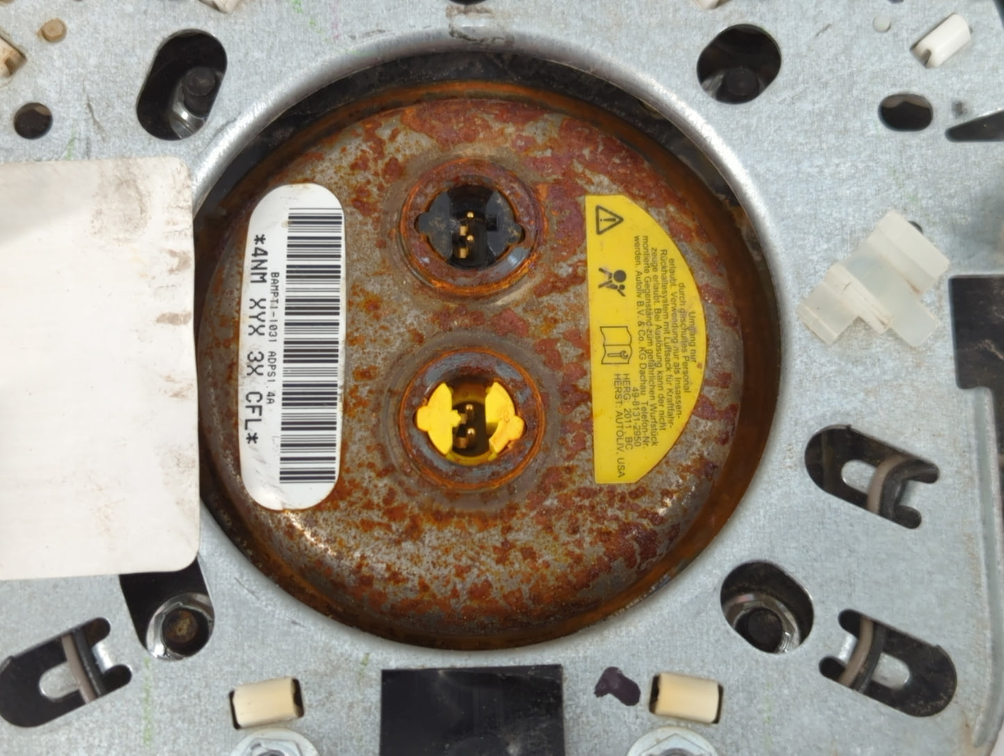 2011-2014 Chrysler 200 Air Bag Driver Left Steering Wheel Mounted P/N:BAMPT1-1031 Fits Fits 2011 2012 2013 2014 OEM Used Auto Parts