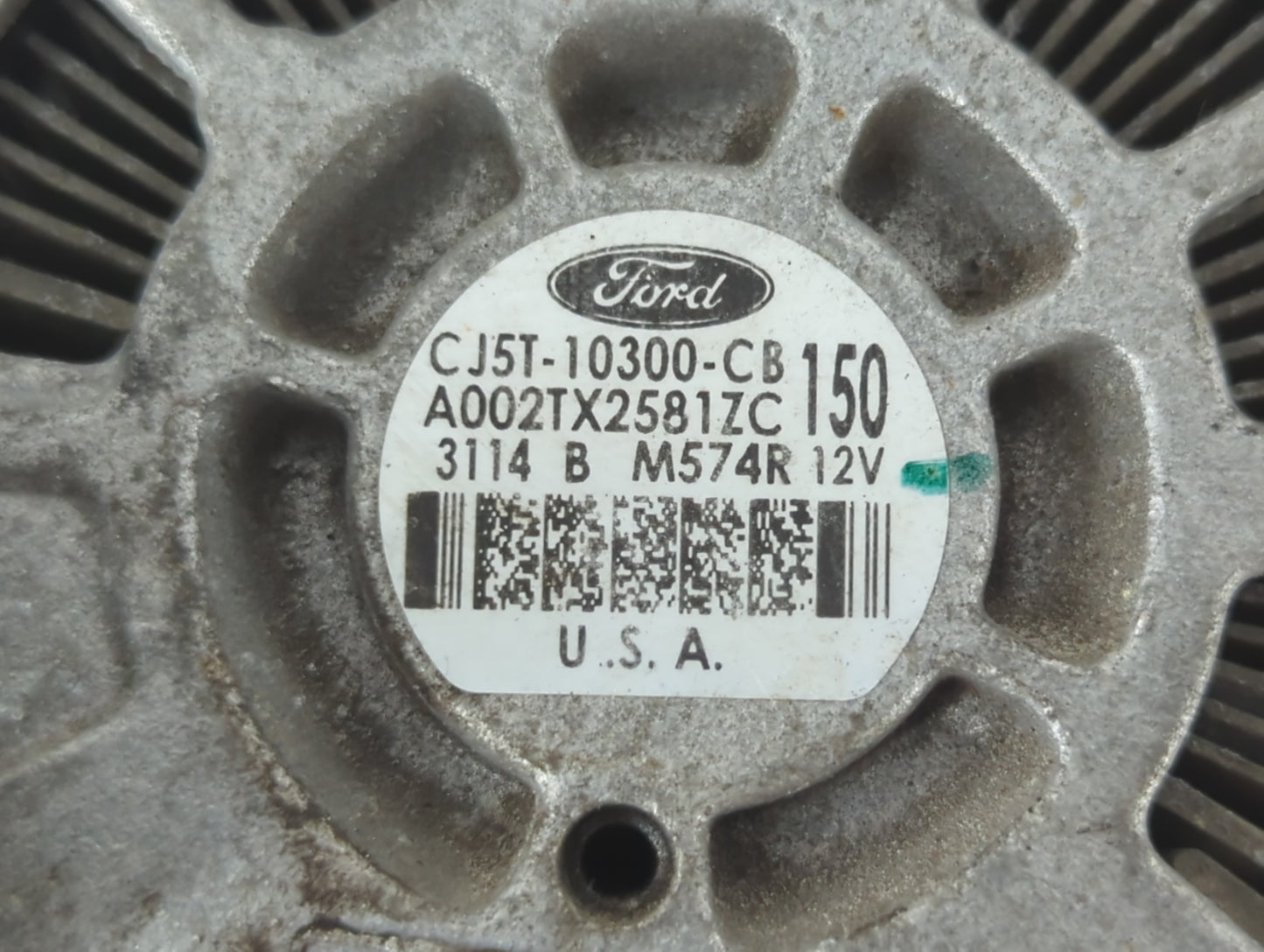2013-2019 Ford Escape Alternator Replacement Generator Charging Assembly Engine OEM P/N:CJ5T-10300-CB Fits OEM Used Auto Parts - Oemusedautoparts1.com