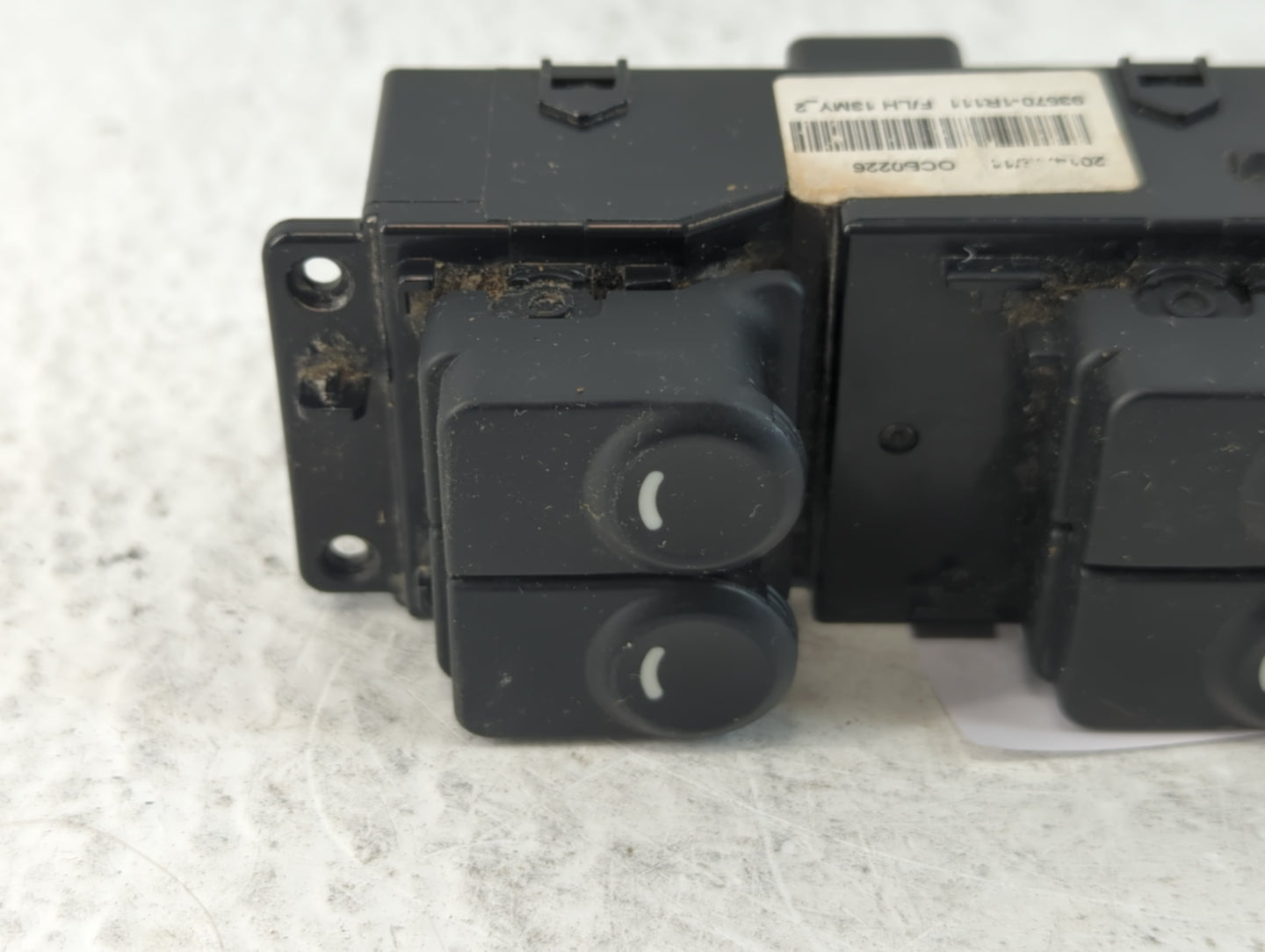 2012-2017 Hyundai Accent Master Power Window Switch Replacement Driver Side Left P/N:93570-1R111 Fits OEM Used Auto Parts - Oemusedautoparts1.com
