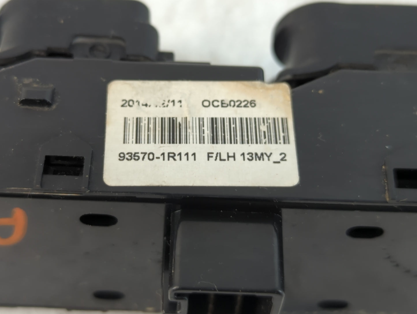 2012-2017 Hyundai Accent Master Power Window Switch Replacement Driver Side Left P/N:93570-1R111 Fits OEM Used Auto Parts - Oemusedautoparts1.com