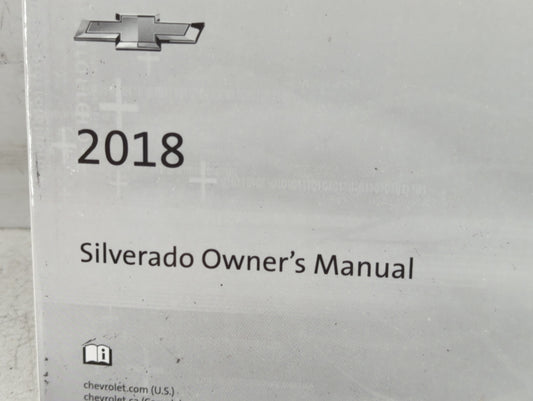 2018 Chevrolet Silverado 1500 Owners Manual Book Guide P/N:84016520 C OEM Used Auto Parts