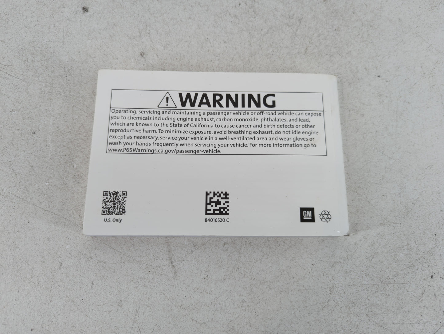 2018 Chevrolet Silverado 1500 Owners Manual Book Guide P/N:84016520 C OEM Used Auto Parts