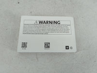 2018 Chevrolet Silverado 1500 Owners Manual Book Guide P/N:84016520 C OEM Used Auto Parts