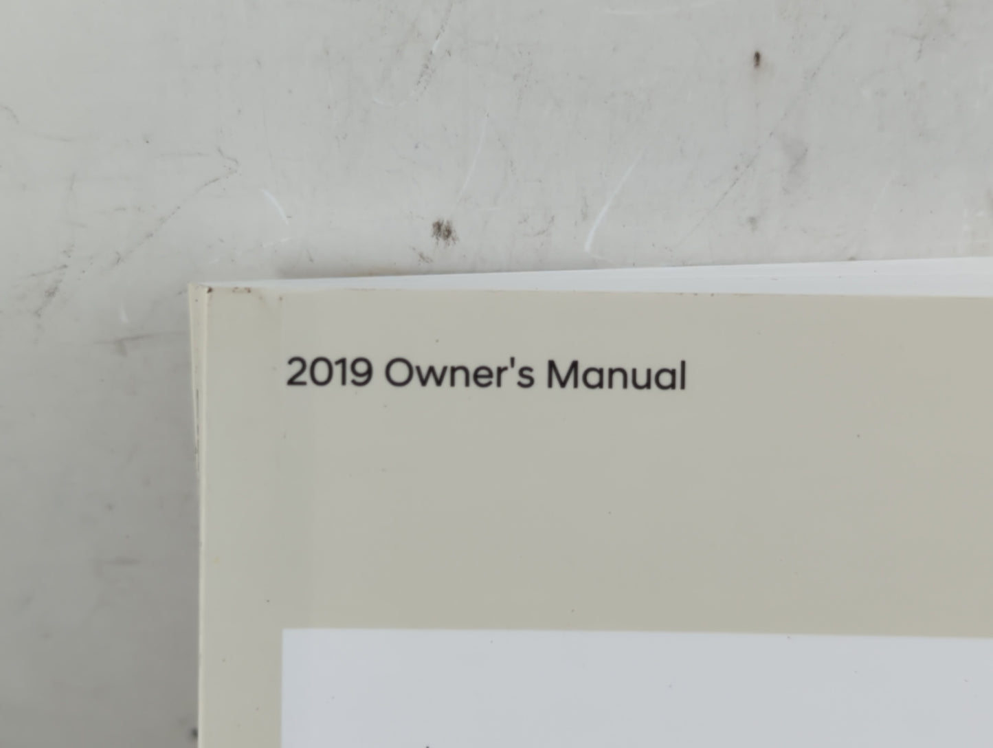 2019 Hyundai Elantra Owners Manual Book Guide P/N:KF3O-EU8OB OEM Used Auto Parts