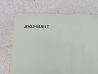 2018 Kia Optima Owners Manual Book Guide P/N:JDG5-EU81D OEM Used Auto Parts