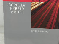 2021 Toyota Corolla Owners Manual Book Guide P/N:01999-12N83 OEM Used Auto Parts
