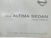 2016 Nissan Altima Owners Manual Book Guide P/N:OM16EA 0L33U0 OEM Used Auto Parts