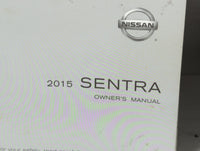 2015 Nissan Sentra Owners Manual Book Guide P/N:OM15EM 0B17U1 OEM Used Auto Parts