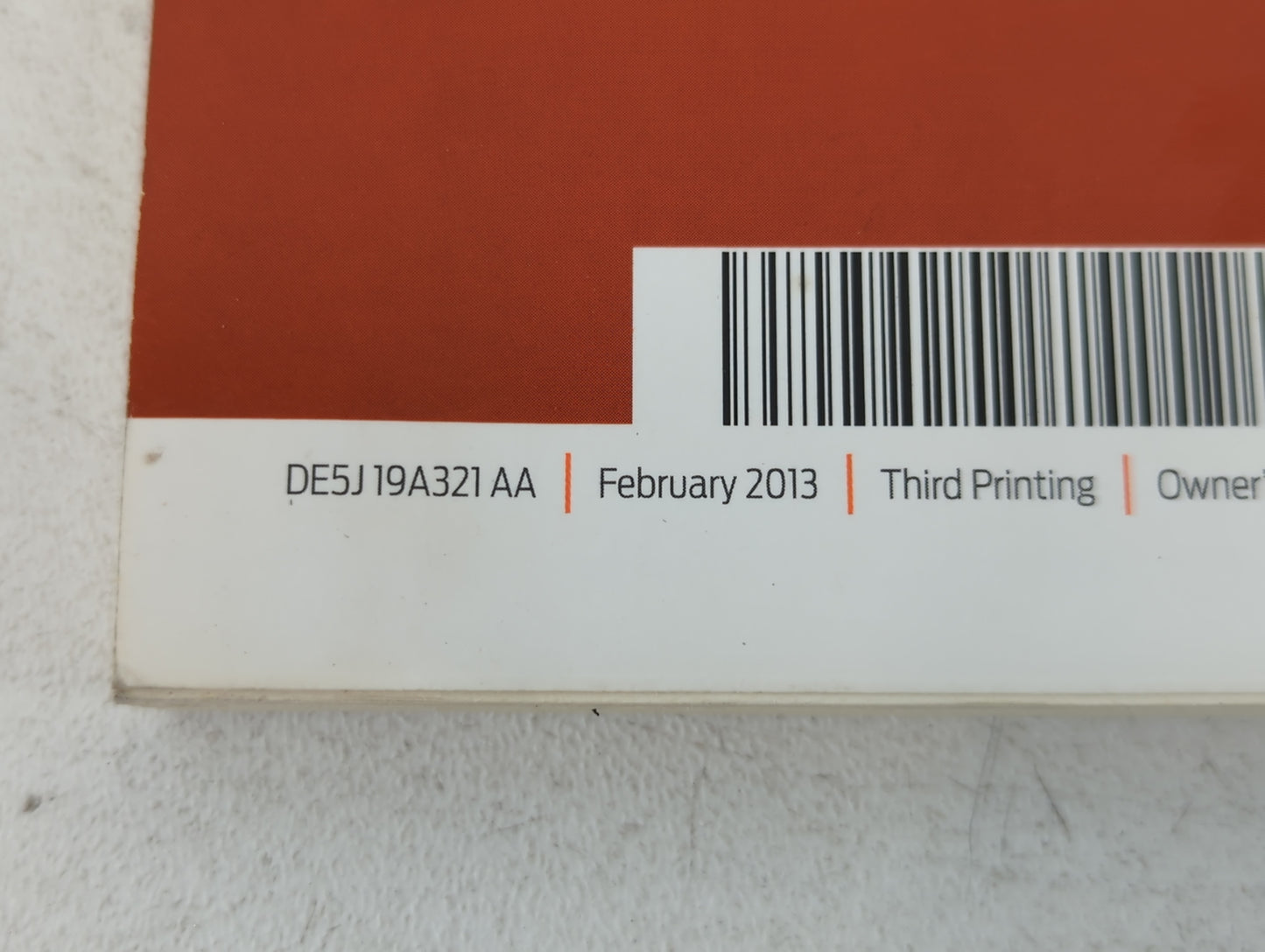 2013 Ford Fusion Owners Manual Book Guide P/N:DE5J 19A321 AA OEM Used Auto Parts