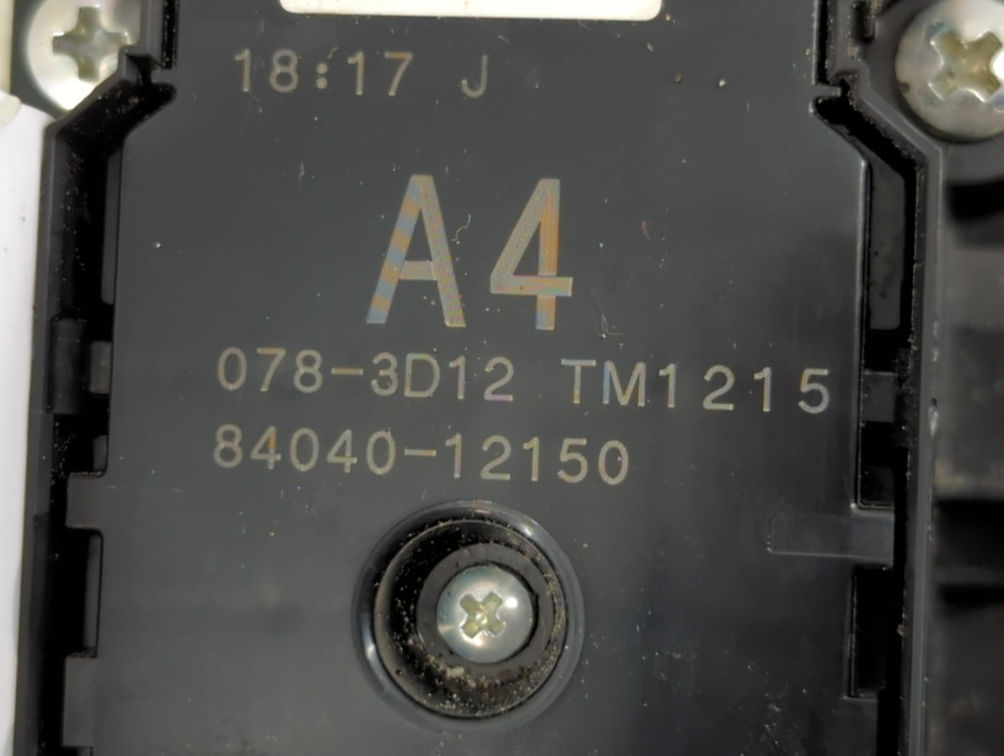 2021 Toyota Corolla Master Power Window Switch Replacement Driver Side Left P/N:84040-12150 Fits OEM Used Auto Parts