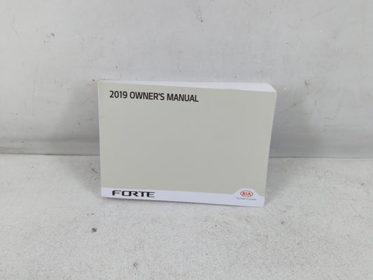 2019 Kia Forte Owners Manual Book Guide P/N:DLS4-EU95E OEM Used Auto Parts