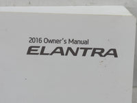 2016 Hyundai Elantra Owners Manual Book Guide P/N:G3Y0-EU52A OEM Used Auto Parts