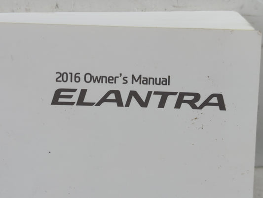 2016 Hyundai Elantra Owners Manual Book Guide P/N:G3Y0-EU52A OEM Used Auto Parts