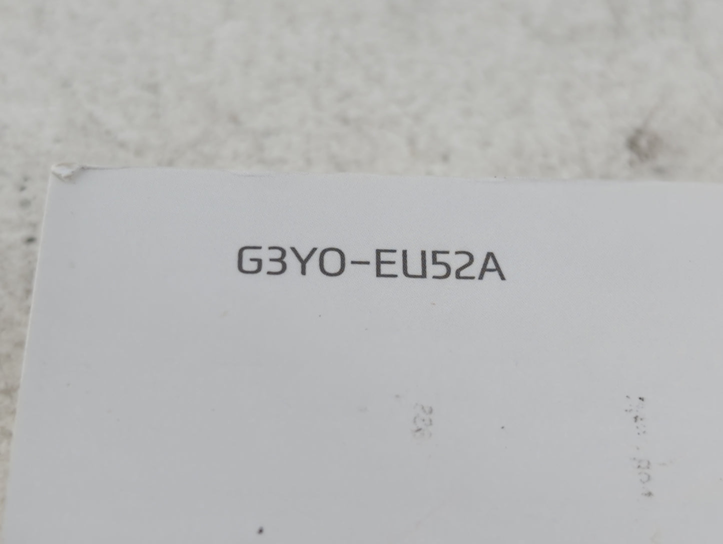 2016 Hyundai Elantra Owners Manual Book Guide P/N:G3Y0-EU52A OEM Used Auto Parts