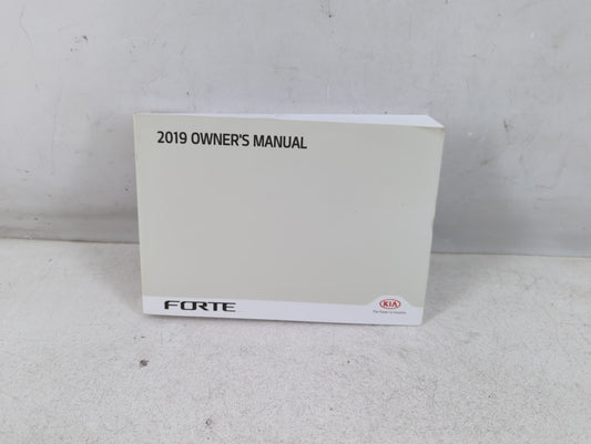 2019 Kia Forte Owners Manual Book Guide P/N:DLS4-EU8DB OEM Used Auto Parts