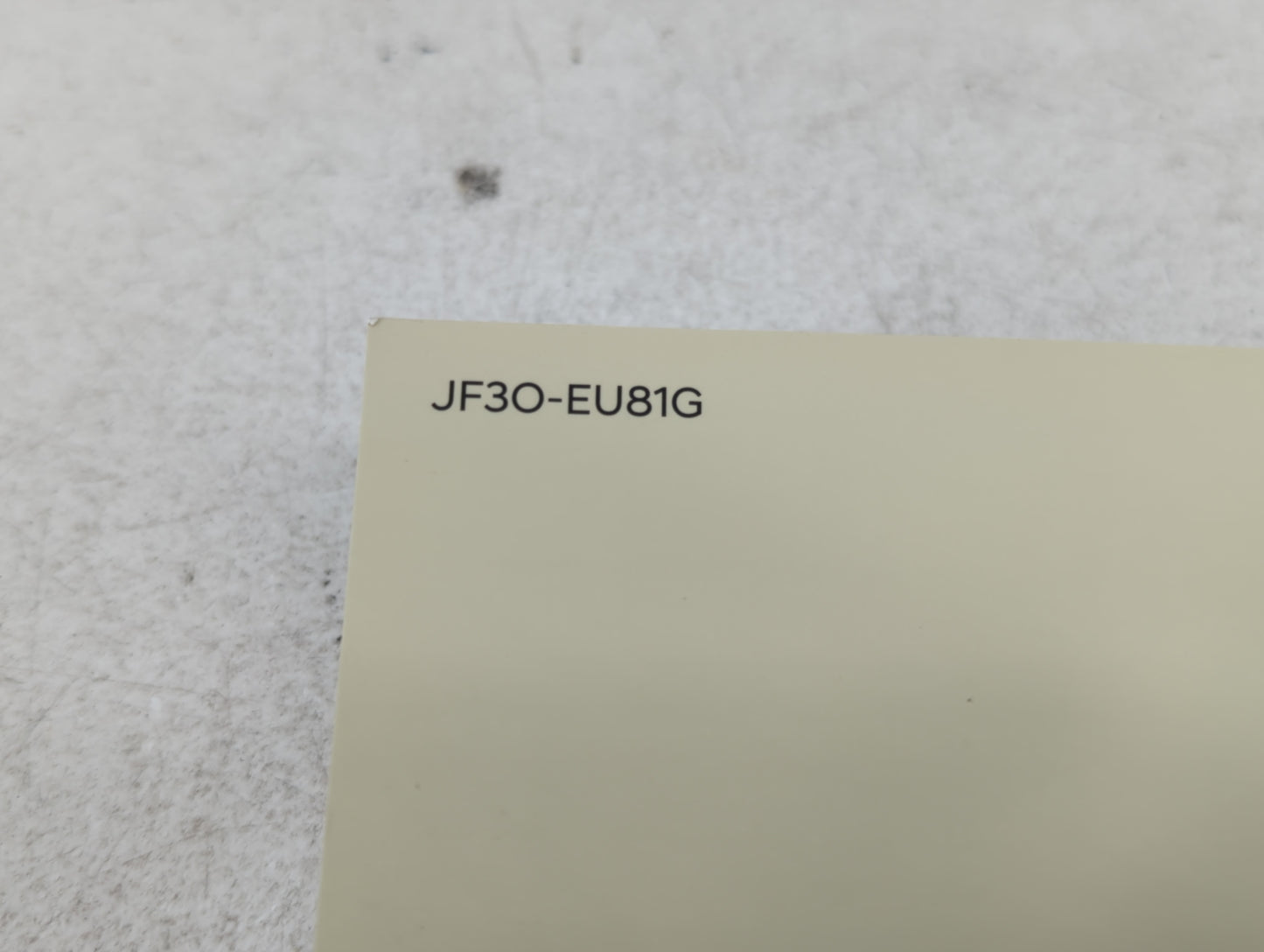 2018 Hyundai Elantra Owners Manual Book Guide P/N:JF3O-EU81G OEM Used Auto Parts