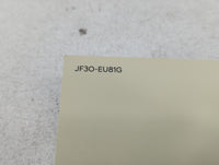 2018 Hyundai Elantra Owners Manual Book Guide P/N:JF3O-EU81G OEM Used Auto Parts