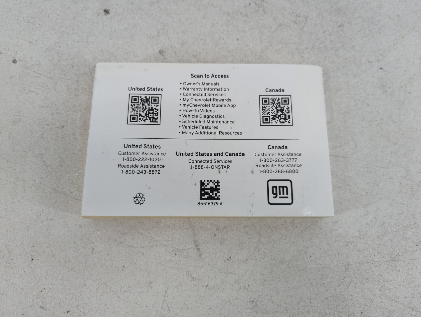 2014 Chevrolet Silverado 1500 Owners Manual Book Guide P/N:85516379 OEM Used Auto Parts