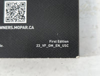 2023 Ram Promaster 1500 Owners Manual Book Guide OEM Used Auto Parts