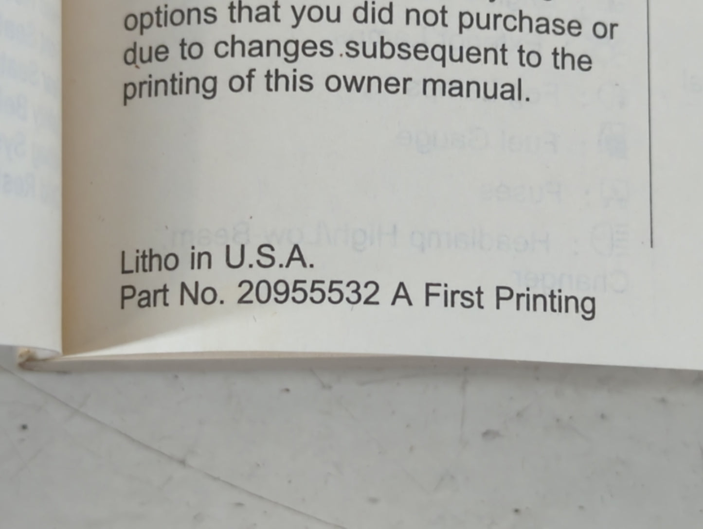 2013 Gmc Yukon Owners Manual Book Guide P/N:20955532 OEM Used Auto Parts