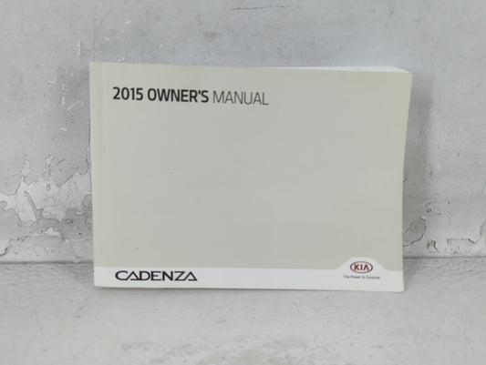 2015 Kia Cadenza Owners Manual Book Guide P/N:F3RO-EU47D OEM Used Auto Parts