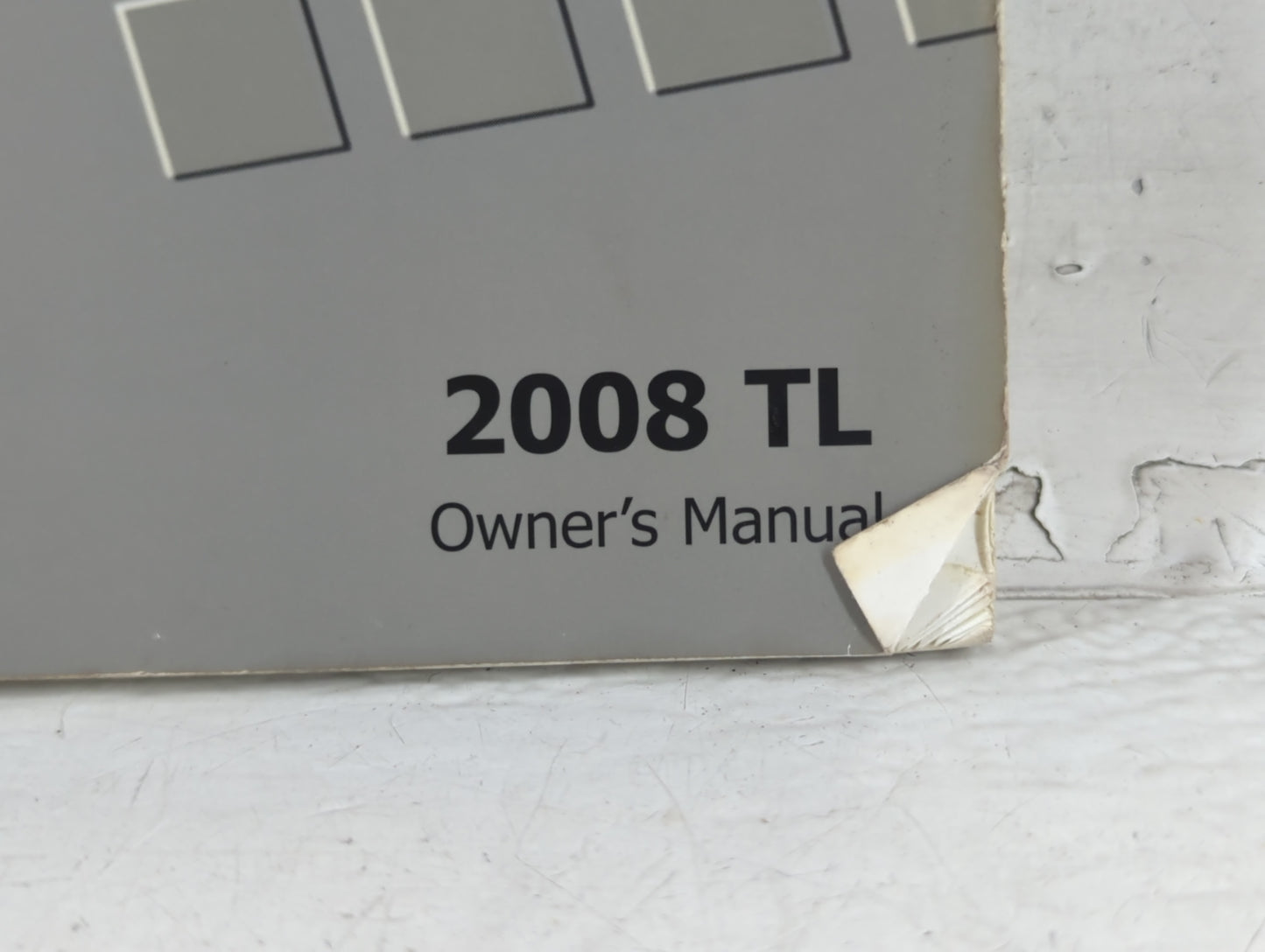 2008 Acura Tl Owners Manual Book Guide P/N:31SEP640 00X31-SEP-6401 OEM Used Auto Parts - Oemusedautoparts1.com