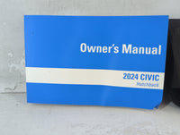 2024 Honda Civic Owners Manual Book Guide P/N:00X31-T40-6200 OEM Used Auto Parts