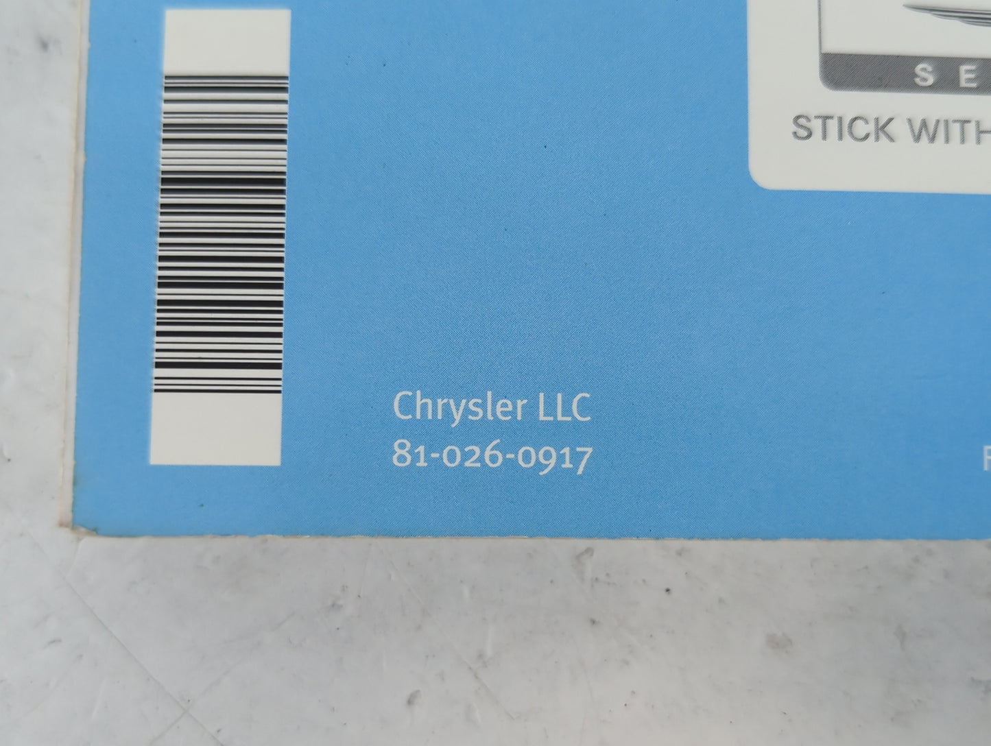 2009 Chrysler Town & Country Owners Manual Book Guide P/N:81-026-0917 OEM Used Auto Parts