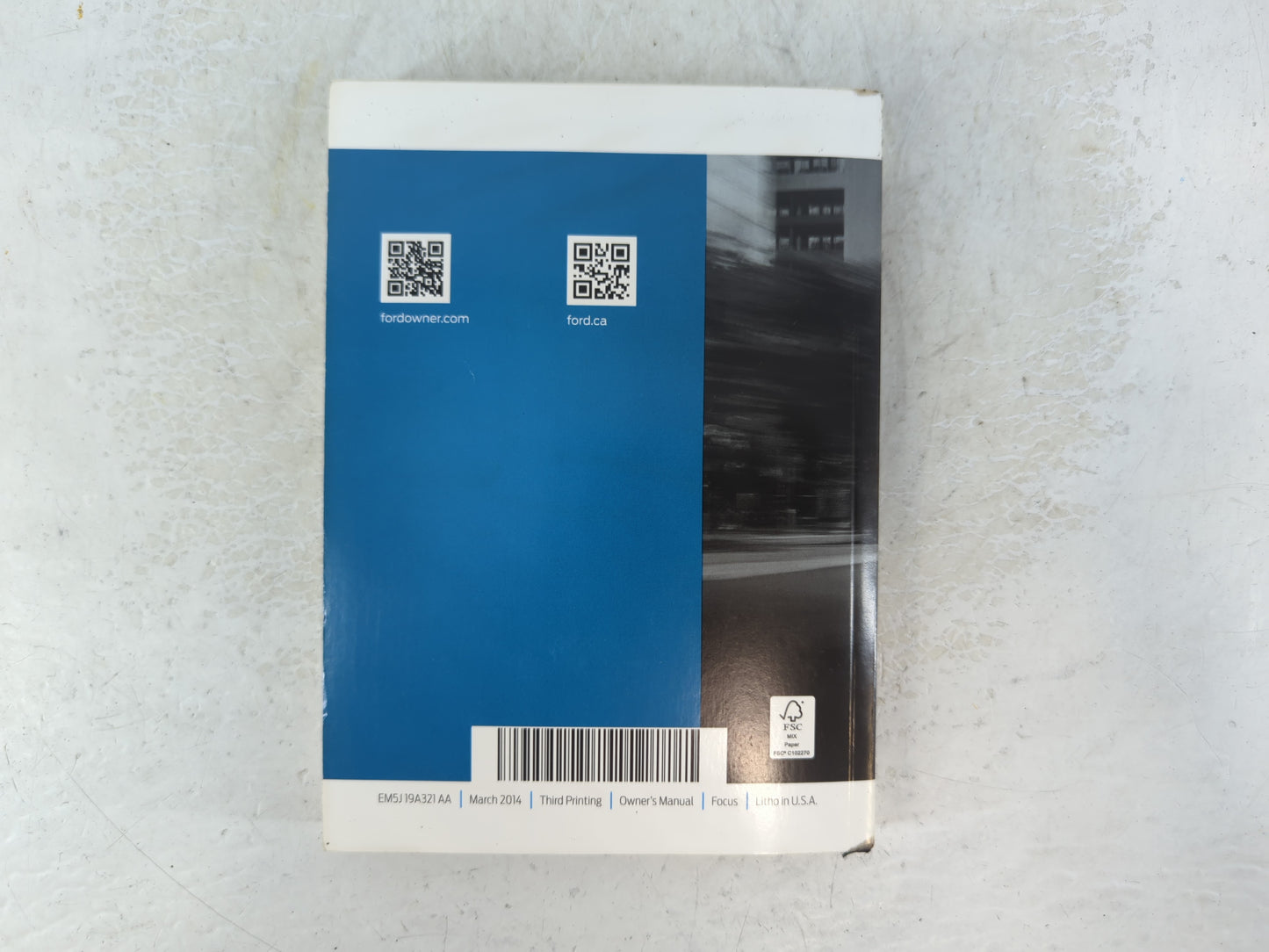 2014 Ford Focus Owners Manual Book Guide P/N:EM5J 19A321 AA OEM Used Auto Parts