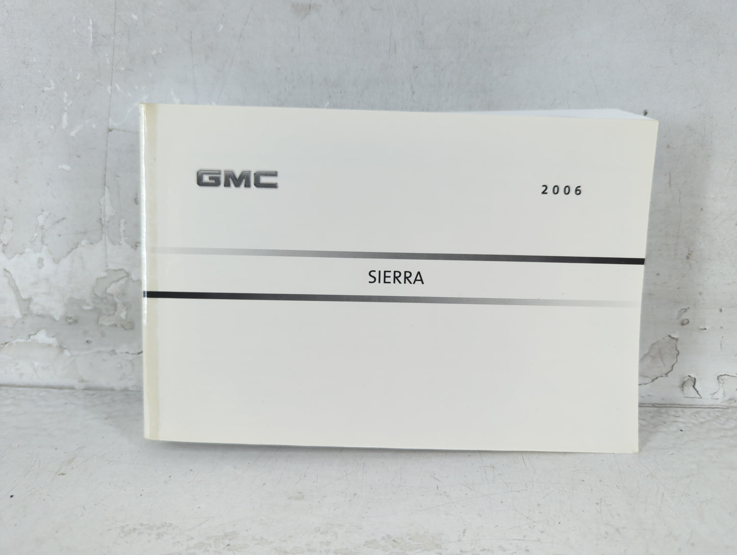 2006 Gmc Sierra Owners Manual Book Guide P/N:06SIERRA B OEM Used Auto Parts
