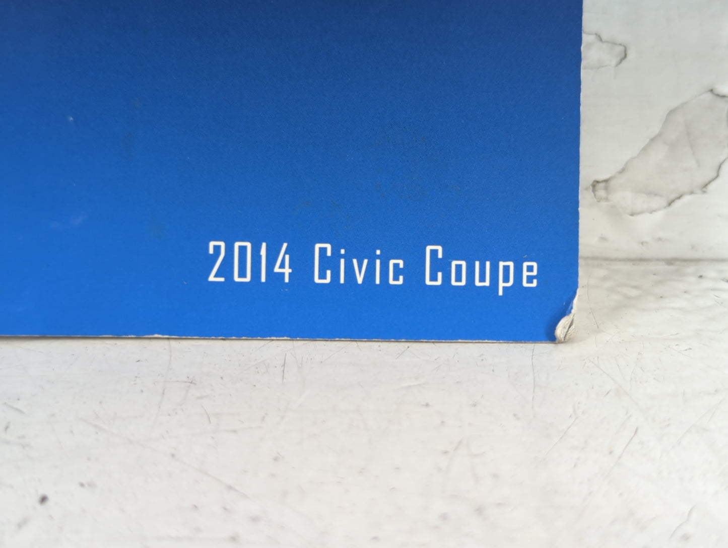 2014 Honda Civic Owners Manual Book Guide P/N:00X31-TS8-6200 31TS8620 OEM Used Auto Parts