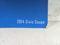 2014 Honda Civic Owners Manual Book Guide P/N:00X31-TS8-6200 31TS8620 OEM Used Auto Parts