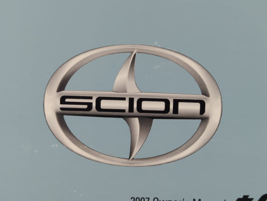 2007 Scion Tc Owners Manual Book Guide P/N:01999-21023 OEM Used Auto Parts