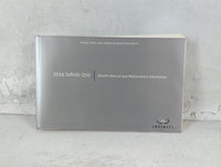2016 Infiniti Q50 Owners Manual Book Guide P/N:0M16E0 0V37U1 OEM Used Auto Parts