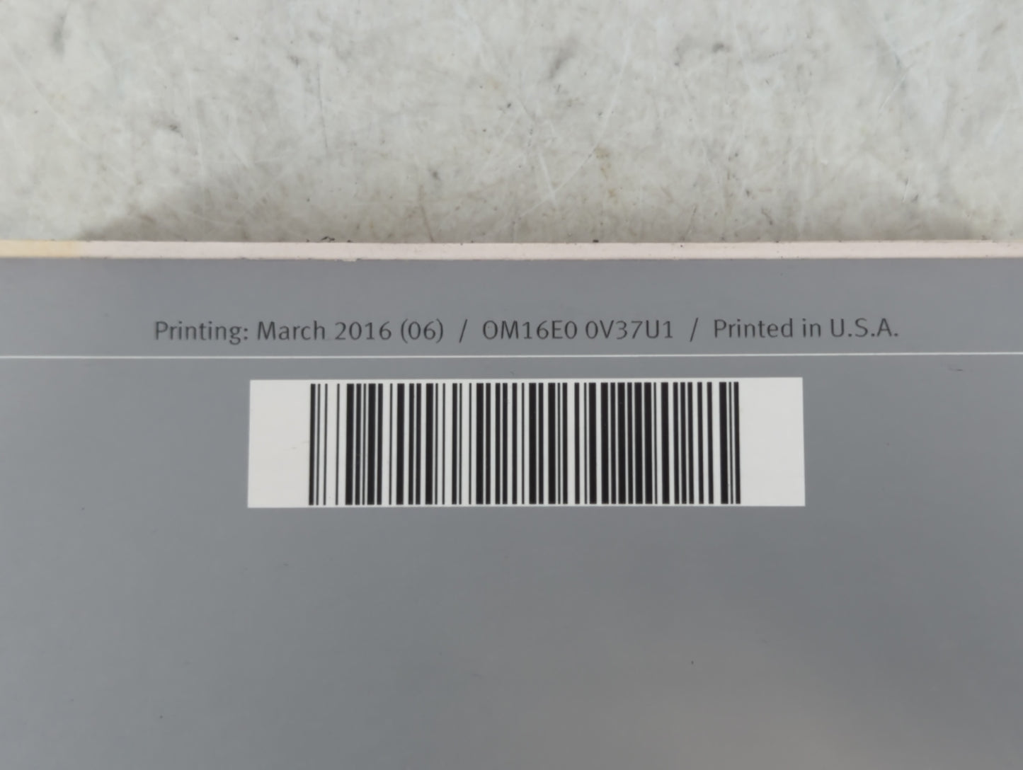 2016 Infiniti Q50 Owners Manual Book Guide P/N:0M16E0 0V37U1 OEM Used Auto Parts