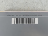 2016 Infiniti Q50 Owners Manual Book Guide P/N:0M16E0 0V37U1 OEM Used Auto Parts